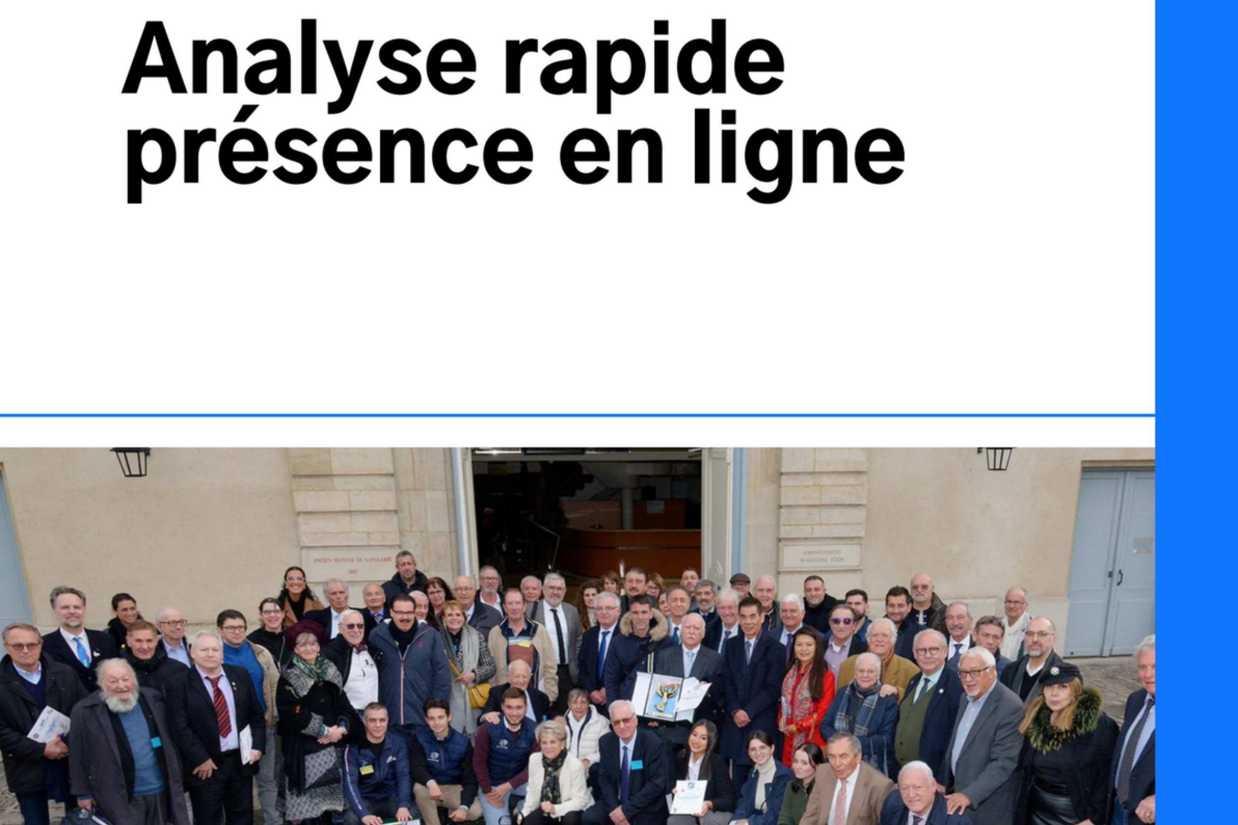 Analyse de la présence en ligne du Comité Français du Fair Play